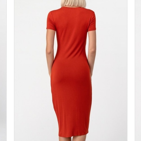 🆕🌿KNOTTED SIDE SLIT DRESS🌿 - Picture 4 of 4